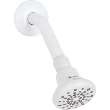 Home Impressions 1-Spray 1.8 GPM Fixed Shower Head, White