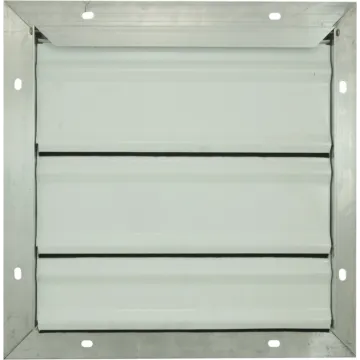 1-1/2 in Flange W Flat 26 ga Wall Backdraft Damper/Shutter