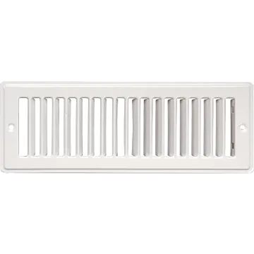 Imperial RG1270-A Toe Space Grille, 2-1/4 in L, 12 in W, Steel, White