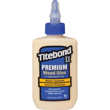 Titebond II 5002 Wood Glue, Yellow, 4 oz Bottle