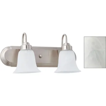 Home Impressions Julianna 2-Bulb Brushed Nickel Vanity Bath Light Bar