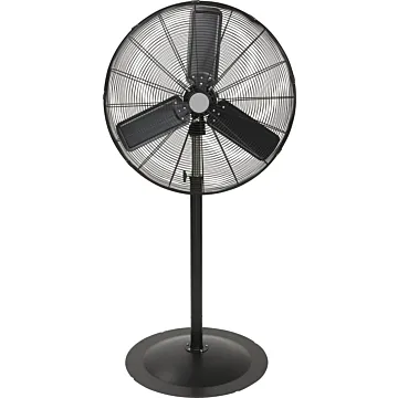 Denali Aire 3-Speed Oscillating Pedestal Fan (Black) 30 in. dia.