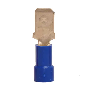 16-14 Vinyl-Insulated Blue Male Disconnect (100pk) 1/4 in.