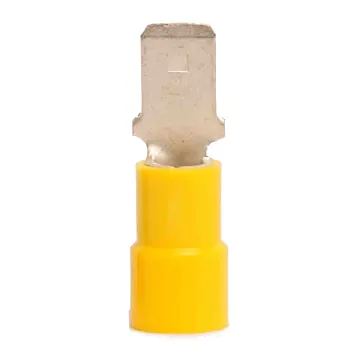 12-10 Vinyl-Insulated Yellow Male Disconnect (50pk) 1/4 in.