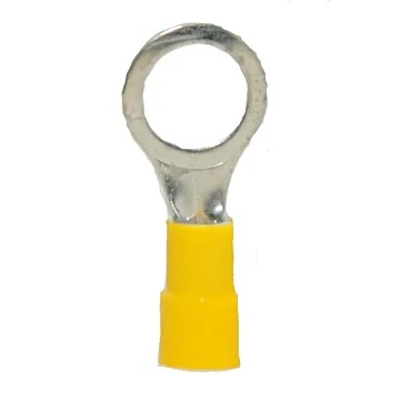 12-10 Vinyl-Insulated Yellow Ring Terminal (50pk) 3/8 in.