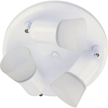 Home Impressions 5 Series 3-Bulb White Ceiling or Wall Light Fixture