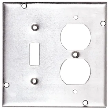 Steel City 4-11/16 SQ SURF CVR, DPLX + TGGL