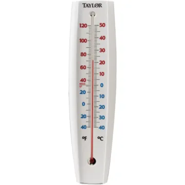 Taylor 3-1/4" W x 14-1/2" H Rustproof Tube Indoor & Outdoor Thermometer