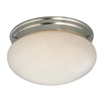 Boston Harbor F14BB02-8005-BN Two Light Round Ceiling Fixture, 120 V, 60 W, 2-Lamp, A19 or CFL Lamp