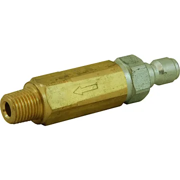. 1/4 in Plug x 1/4 in MPT 5000 psi Premium In-line High Pressure Filter with Quick Connect Inlet