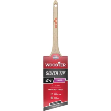 WOOSTER Silver Tip 2-1/2 in. Angle Sash Brush Rattail Handle