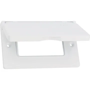 Bell Southwire Single Gang Horizontal White Weatherproof GFCI Cover