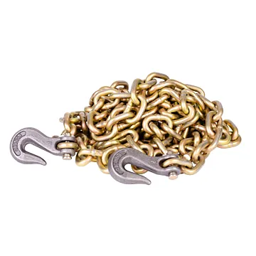 Peerless 3/8 in 20 ft Yellow Zinc Transport Chain
