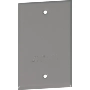 Bell Southwire Single Gang Gray Weatherproof Blank Cover