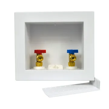 OATEY Quadtro, 1/4 Turn, F1807 Washing Machine Outlet Box – Display Box