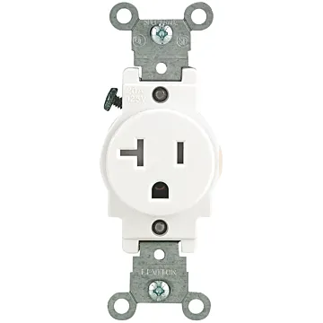 Pass & Seymour SPEC SNGL RECEPT 20A 125V WH