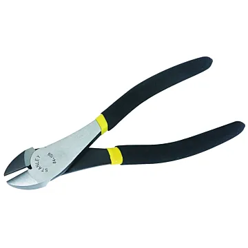 Stanley STANLEY 84-105 Diagonal Cutting Plier, 6-3/16 in OAL, 25 mm Cutting Capacity, Black Handle, Double Dipped Handle