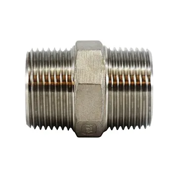 Stainless Steel Hex Nipple - 3/8 in.
