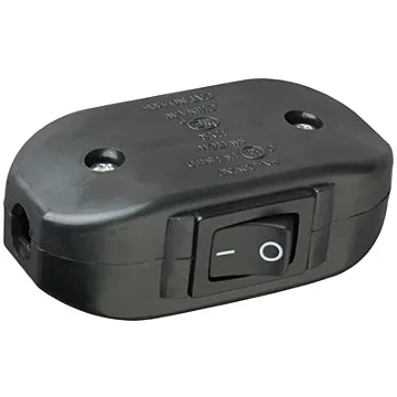 Pass & Seymour Feed Thru Appliance Switch, Black