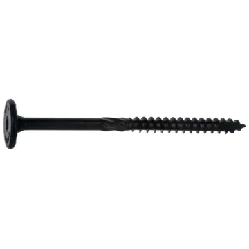 Midwest Fastener 3/8" x 4-1/2" Flat Head, Structural Screw, XL1500 Coating, Black (Bulk Box 30 pc)