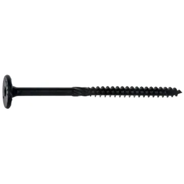 Midwest Fastener 3/8" x 5" Flat Head, Structural Screw, XL1500 Coating, Black (Bulk Box 25 pc)