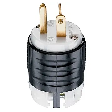 Pass & Seymour Straight Blade PLUG 3W 20A 250V BandW PS5466X