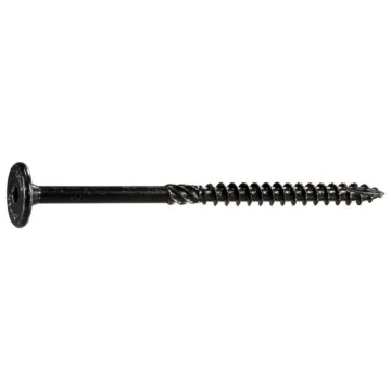Midwest Fastener 5/16" x 4-1/2" Flat Head, Structural Screw, XL1500 Coating, Black (Bulk Box 30 pc)