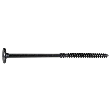 Midwest Fastener 5/16" x 6" Flat Head, Structural Screw, XL1500 Coating, Black (Bulk Box 25 pc)