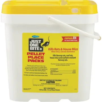 Just One Bite II 1.5 Oz. Rat & Mouse Poison Pellet Place Packs (86-Pack)