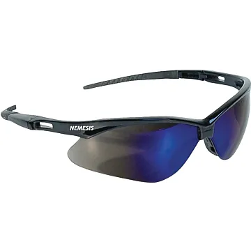GLASSES SFTY W/BLU MIRROR LENS