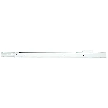 Knape & Vogt 1805H WH 500 Drawer Slide, 75 lb, 500 mm L Rail, 12.5 mm W Rail