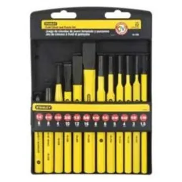 Stanley STANLEY 16-299 Punch and Chisel Kit, 12-Piece, Steel, Powder-Coated