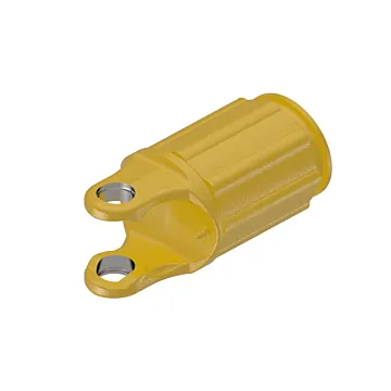 Weasler AB2,AW20 series ratchet clutch yoke with 1 3/8-6 spline bore and spring-lok connection