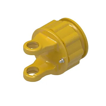 Weasler AB2,AW20 series ratchet clutch yoke with 1 3/8-6 spline bore and spring-lok connection