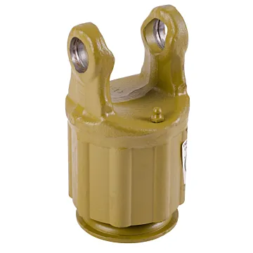 Weasler AB4,AW21 series ratchet clutch yoke with 1 3/8-6 spline bore and spring-lok connection