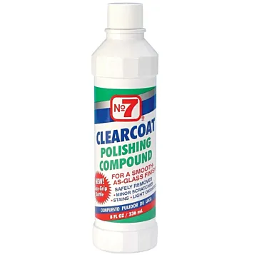 NO 7® Cyclo Industries NO 7® 06610 8 oz Bottle Clear Clearcoat Polishing Compound