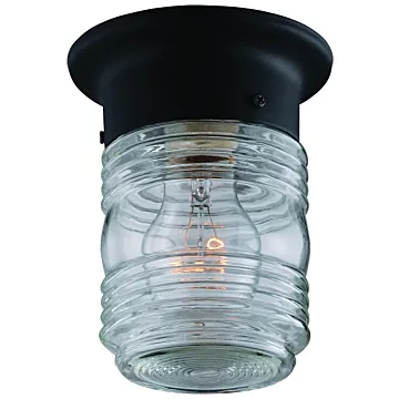 Boston Harbor HV-66919-BK3L Porch Light, 120 V, 60 W, A19 or CFL Lamp, Steel Fixture, Black, Black Fixture