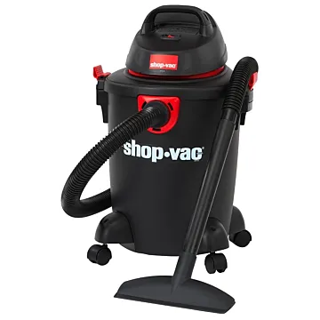 Shop Vac Shop-Vac 5985005 Wet/Dry Vacuum, 6 gal Vacuum, Cartridge, Dry, Foam Sleeve Filter, 3.5 hp, Black Housing