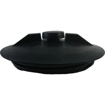 Norwesco 8 in Connection Size Black 10 in Lid With Air Went