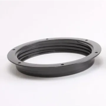 Norwesco 8 in Connection Size Polyethylene Black Tank Ring