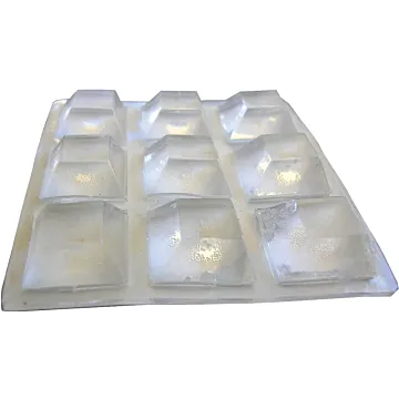 Shepherd Hardware 9562 Surface Guard Bumper Pad, 1/2 in, Square, Vinyl, Clear