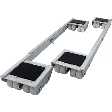 Shepherd Hardware Aluminum Appliance Roller (White) 2000 lb Load Capacity