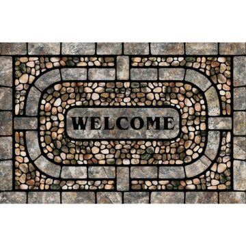 Mohawk Home Garden Pebbles Door Mat (Gray) 23 in. x 35 in.