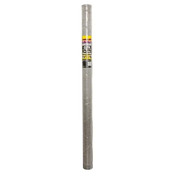 Jackson Wire 11 05 17 13 Hardware Cloth, 10 ft L, 48 in W, 23 Gauge, 1/4 x 1/4 in Mesh, Galvanized