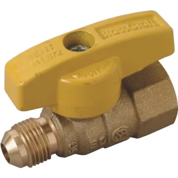 BrassCraft Brass Gas Ball Valve - 3/8 in. Flared x 1/2 in. FIP