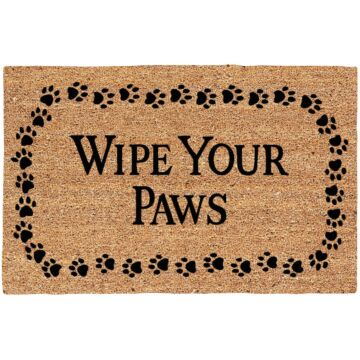 Americo Home Wipe Your Paws Coir/Vinyl Door Mat - 18 in. x 30 in.