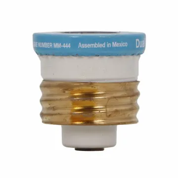 Bussmann Eaton Bussmann series Type T plug fuse, plug fuse, time delay, heavy duty, 7 A, 125 Vac, 10 kAIC (RMS Symmetrical) interrupt rating, 10 kA short circuit rating, threaded mount, duel element, plastic body, brass thread, edison base