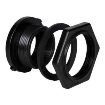 Double Threaded Polypropylene Bulkhead Tank Fitting