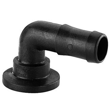 Norwesco Flange x Hose Barb 90° Poly Fitting