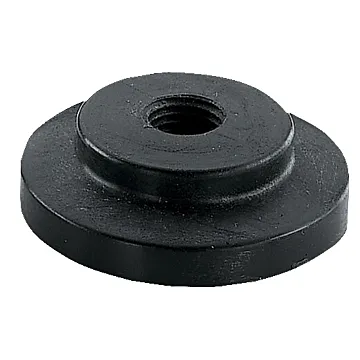 Norwesco 1" Flange Plug with 1/4" Female NPT Port, Poly